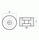 Engine Washer For Honda BF 75-130HP - BF 25-90HP - BF 350HP - ZINC - Original code: 12155-ZV5-000 - 12155-ZV5-010 - 01408-1 - Tecnoseal